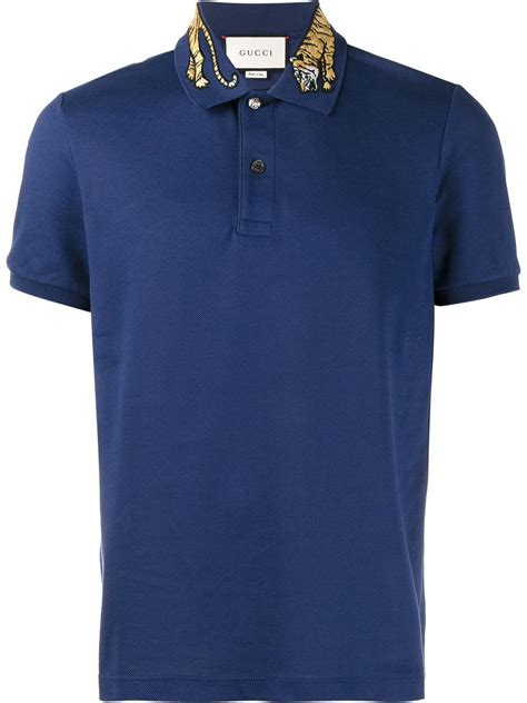 gucci embroidered polo|Gucci shirts for men polo.